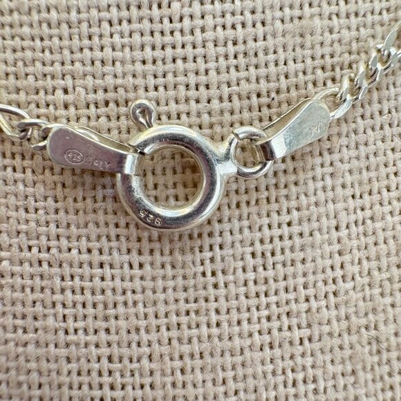 VTG Sterling Silver 925 Hieroglyphic Pendant Chain Necklace Size 26" Length - Picture 8 of 15